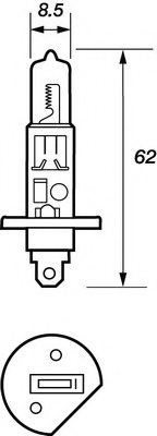 MOTAQUIP VME448 Bulb, headlight
